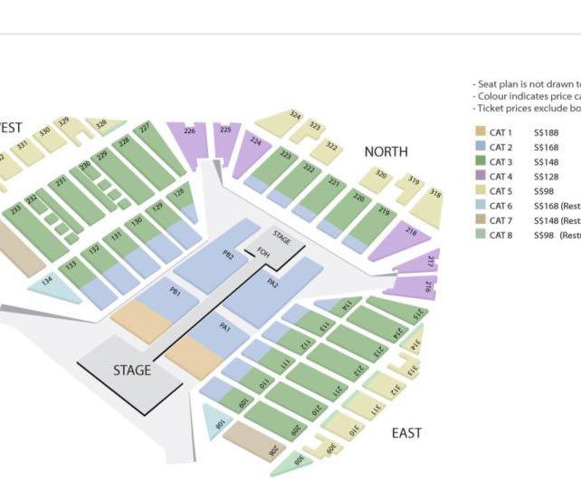 THE SCRIPT TICKET SG (2 NOS. FRONT ROW SEATS!), Tickets & Vouchers