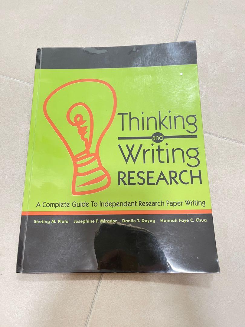 Thinking and Writing Research textbook or book (Category: Textbooks) located in Quezon City. Submitted by thebluesky07 (Listing ID 1176304733, Image 1). Description: some pages are detached since they were submitted as homework good condition, no damages Thinking and Writing Research.