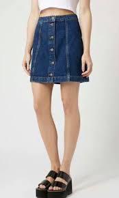 Topshop button front skirt cheap