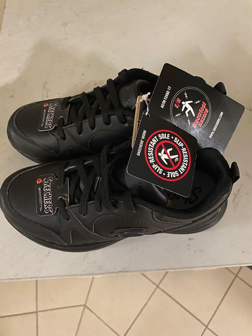 Childrens 2024 black skechers