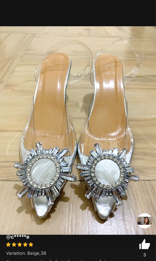 asos transparent heels