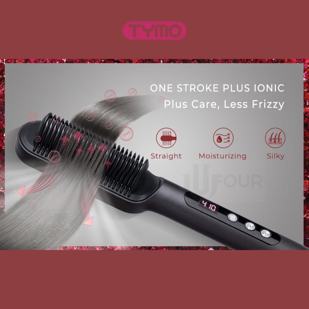 TYMO - Ring Plus HC103 3 In 1 Ionic Hair Straightening Comb (Black)