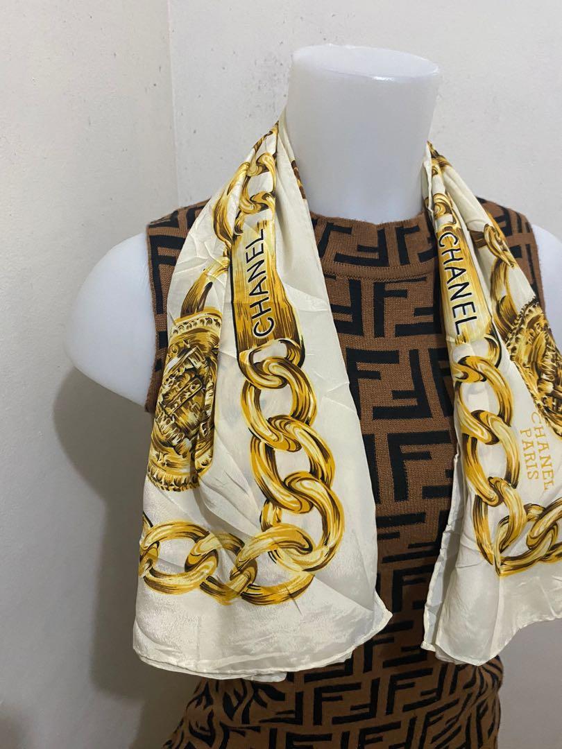 UKAY SOURCE AUTHENTIC CHANEL SCARF, Women's Fashion, Watches & Accessories,  Scarves on Carousell