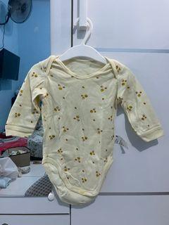 Uniqlo Baby Baju Anak Bayi Bodysuit Unisex Dusty Cream