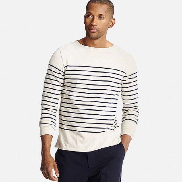 Uniqlo mens sale striped t shirt
