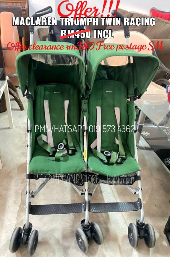 Maclaren double stroller used outlet