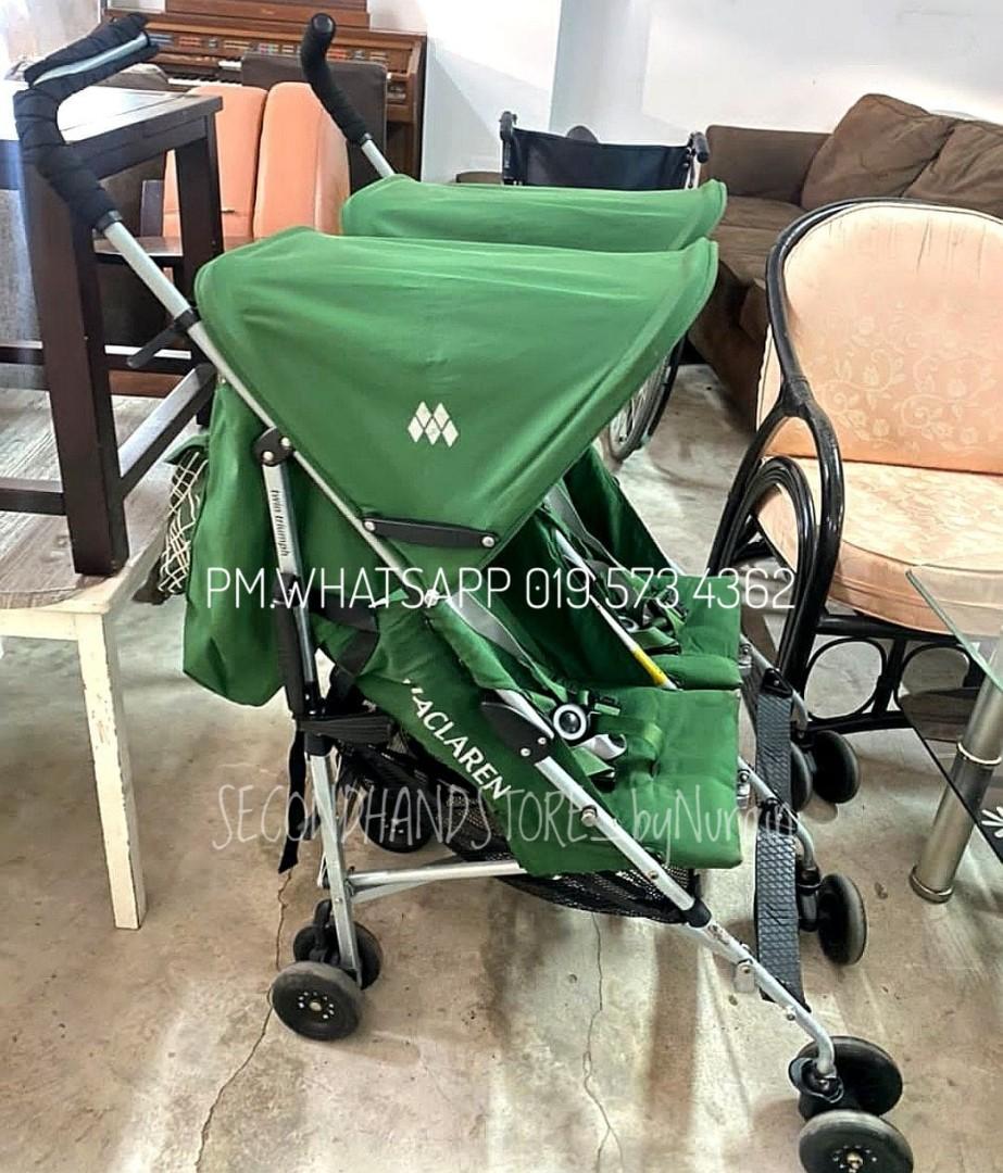 Maclaren double stroller 2025 used