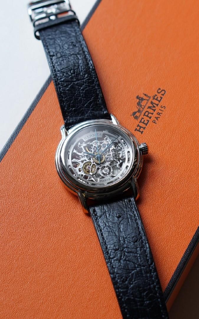 Hermes sale skeleton watch