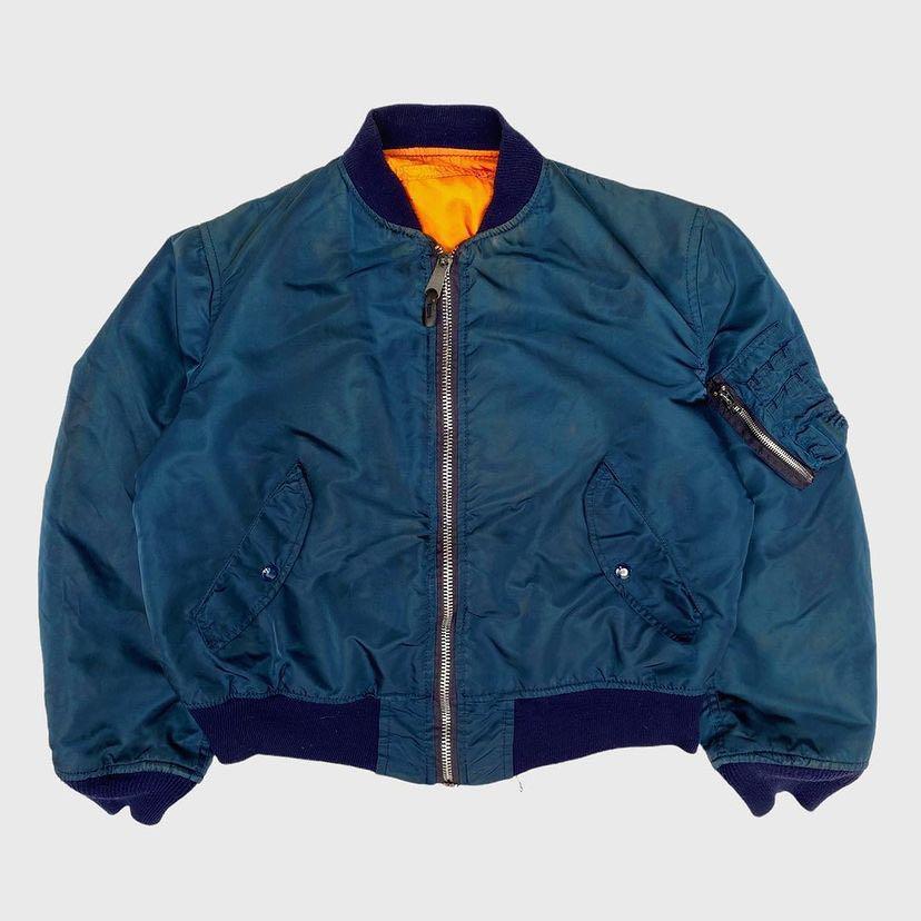 Vintage 90s Alpha Industries MA1 Flight Reversible Bomber Jacket, Men