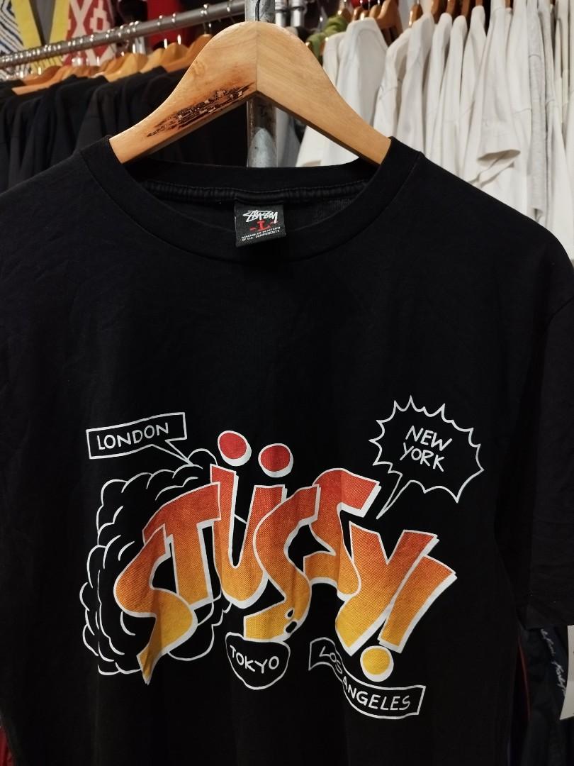 Vintage Stussy X Ghost Graffiti Shirt - Vintage & Classic Tee