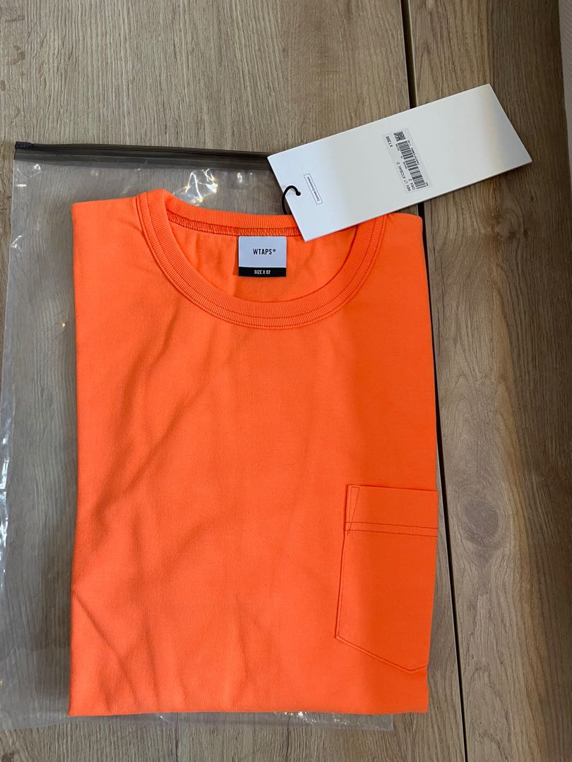 Wtaps blank LS 02 copo tee size2 orange, 男裝, 上身及套裝, T-shirt