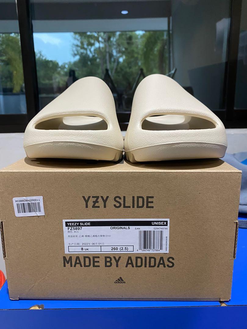 Yeezy Slide Bone, Men's Fashion, Footwear, Flipflops and Slides on Carousell