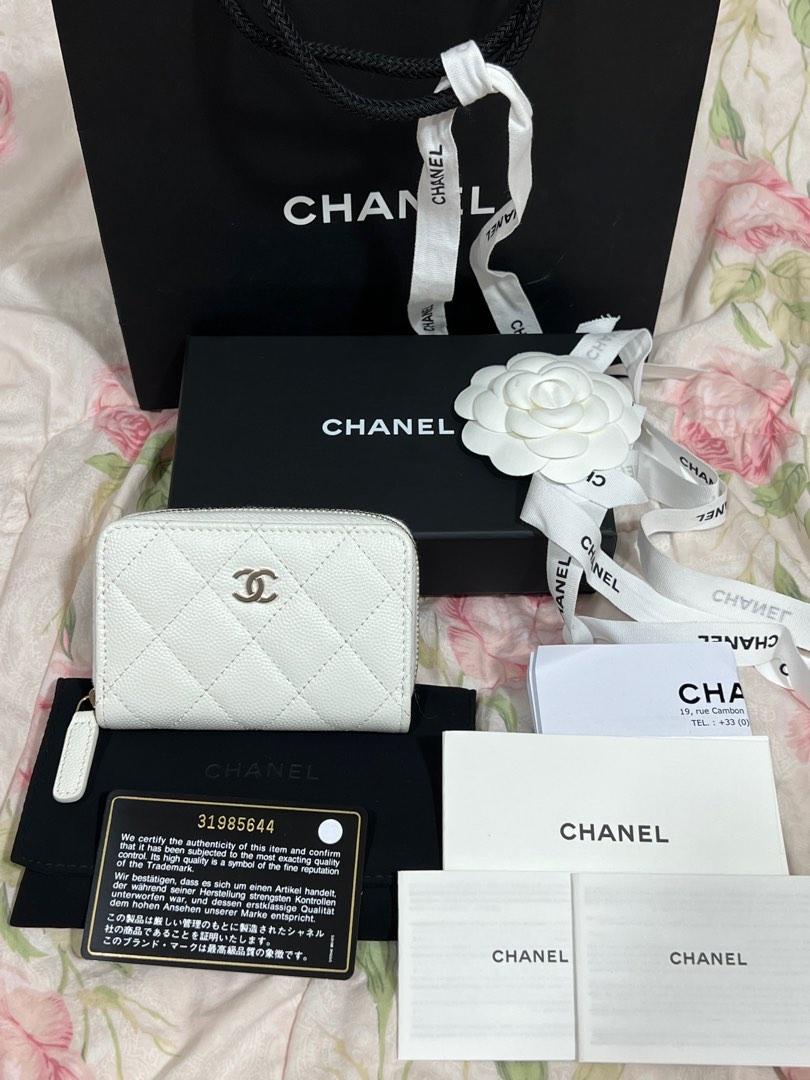 White chanel card holder Clearance