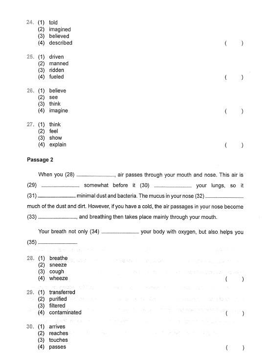 2022 AEIS English Practice Test Paper / P2 P3 P4 P5 Sec 1 Sec 2 Sec 3 /