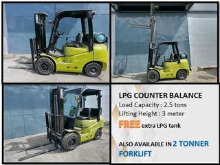 2.5tons LPG used forklift For Sales