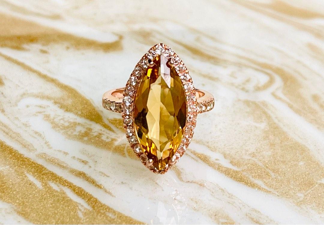 Marquise citrine hotsell ring