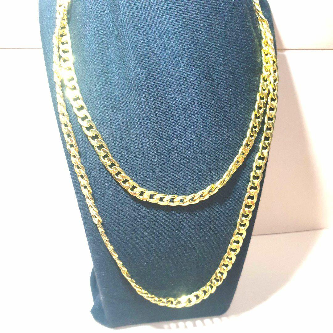 925 sterling gold plated chain classic Necklace men women lenght