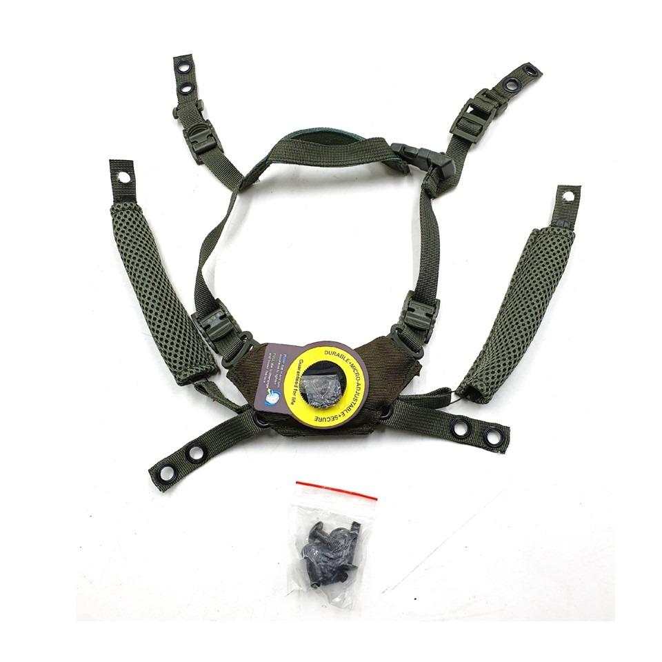 ADJUSTABLE GREEN CHIN STRAP FOR SAF HELMET 1689G, Sports Equipment