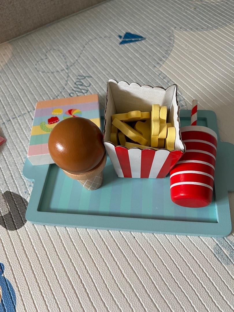 Anko KMART Wooden Toys Movies Snack Set, Hobbies & Toys, Toys & Games