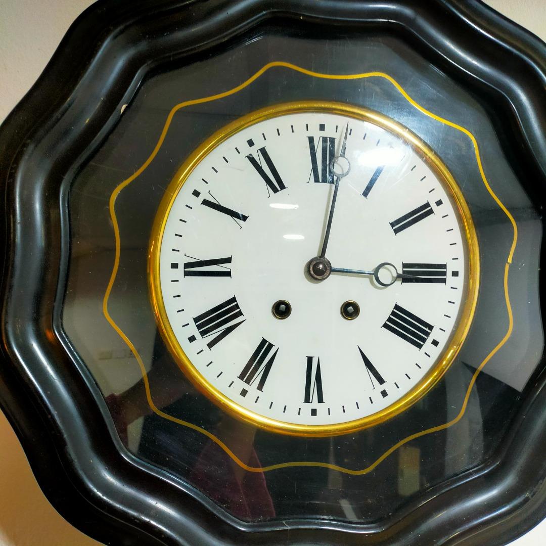 Antique Large French Bakers Wall Clock, Furniture & Home Living, Home