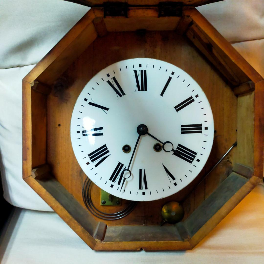 Antique Large French Bakers Wall Clock, Furniture & Home Living, Home