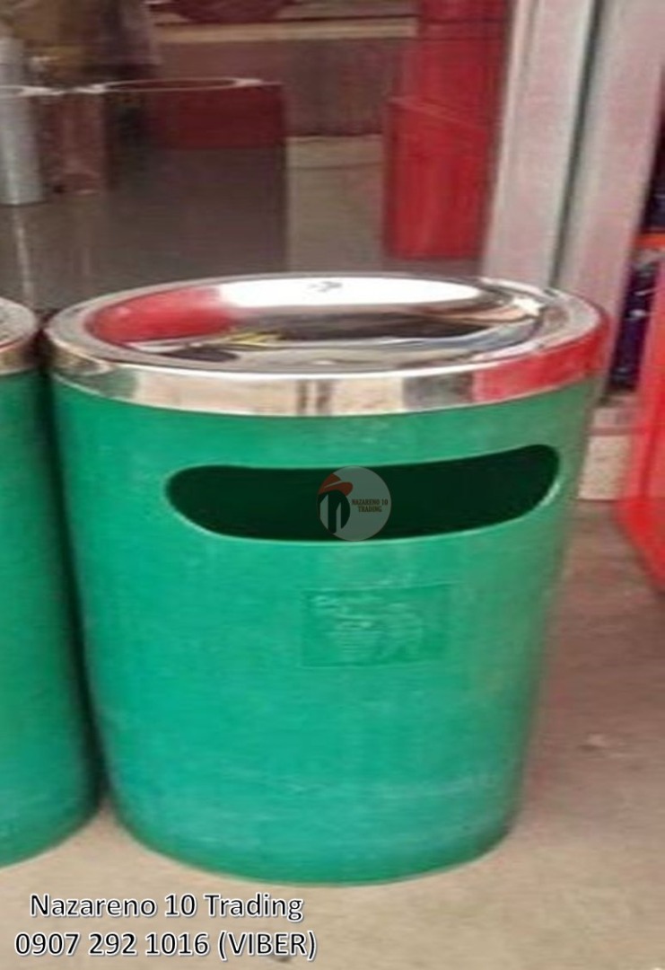 ash bin trash bin stainless top 288, Furniture & Home Living, Cleaning