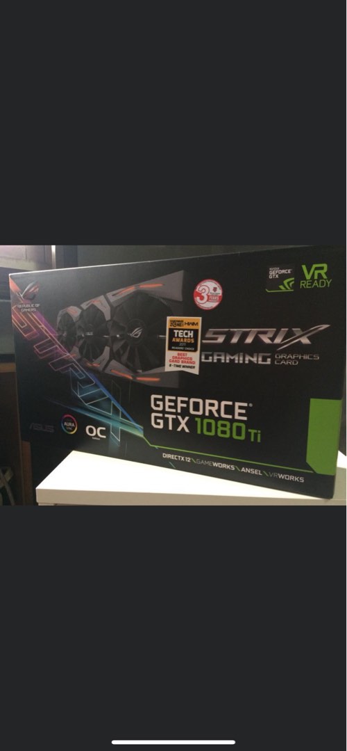Asus Strix 1080 TI OC 11 GB, Computers & Tech, Parts & Accessories