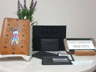 Authentic MCM Rabbit Passport Holder in Visetos
