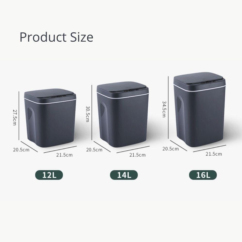 Automatic Rubbish Bin with Sensor Lid USB Charging Smart Induction