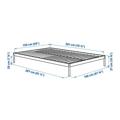 Bedframe IKEA Vevelstad Queen Size DISASSEMBLED, 傢俬＆家居, 傢俬, 床架及床褥