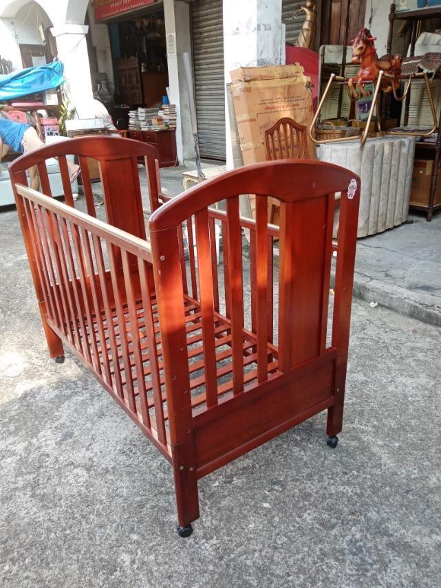 Bimbo Bello Cherrywood Baby Cot Crib Bed without Mattress made in