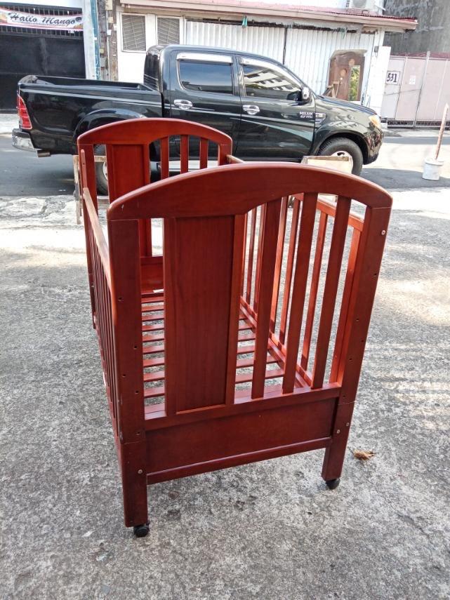 Bimbo Bello Cherrywood Baby Cot Crib Bed without Mattress made in