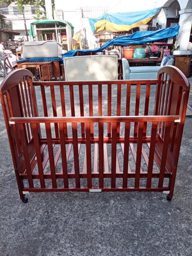 Bimbo Bello Cherrywood Baby Cot Crib Bed without Mattress made in