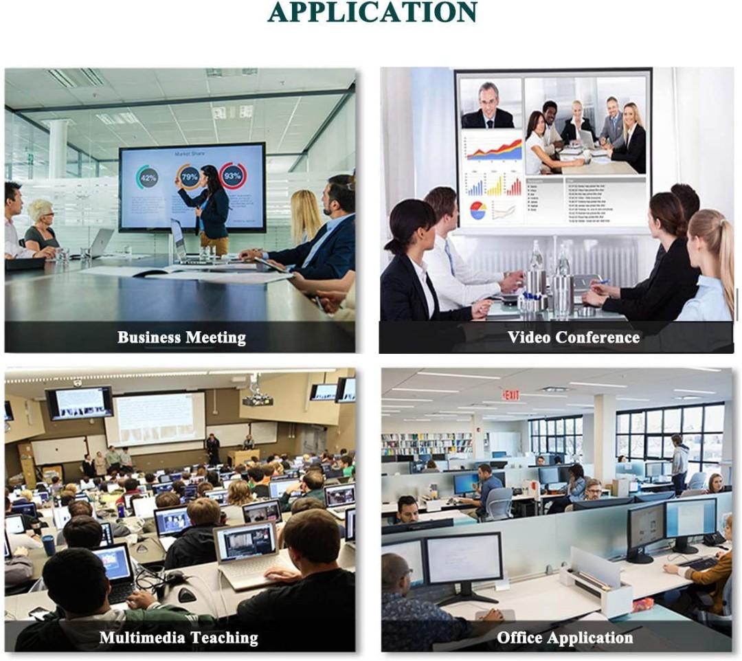 BNIB PWAY HDMI KVM Switch 2 Port, Ultra HD 4K60Hz, USB 2.0 Hub, Switch