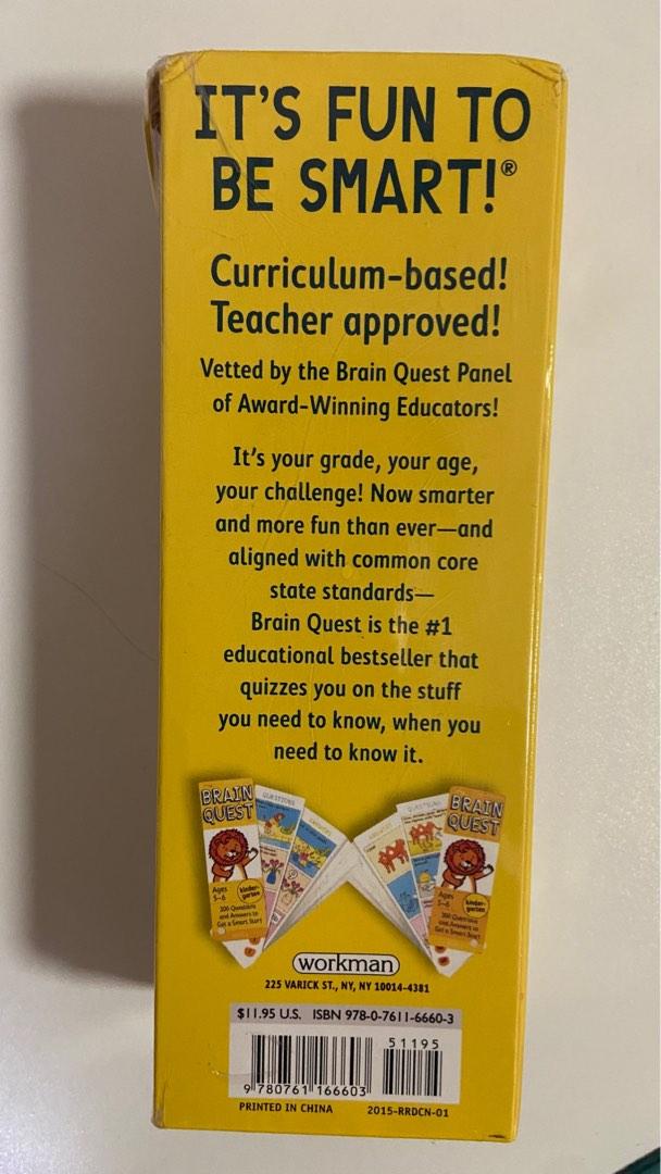 Brain Quest Kindergarten Cards Ages 56 300 Questions & Answers