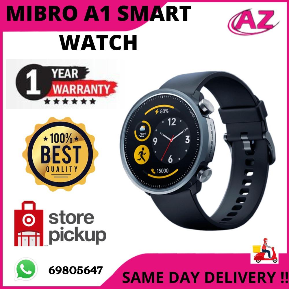 BRAND NEW BEST QUALITY MIBRO A1 SMART WATCH ONE YEAR WARRANTY SAME DAY DELIVERY STORE PICKUP