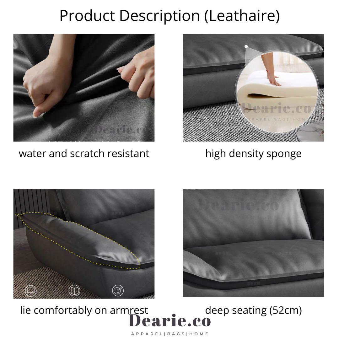 Scratch proof leather sofa top