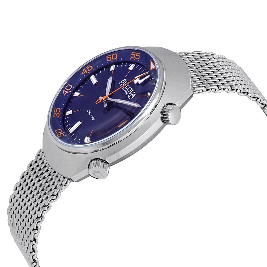 Rare Bulova Accutron II Lobster Blue Reissue Ultra High Frequency