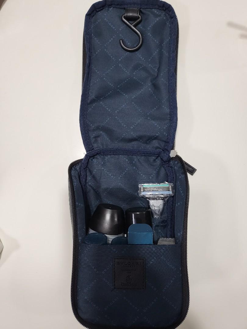 Bvlgari travel toiletries bag leather canvas Luxury Bags
