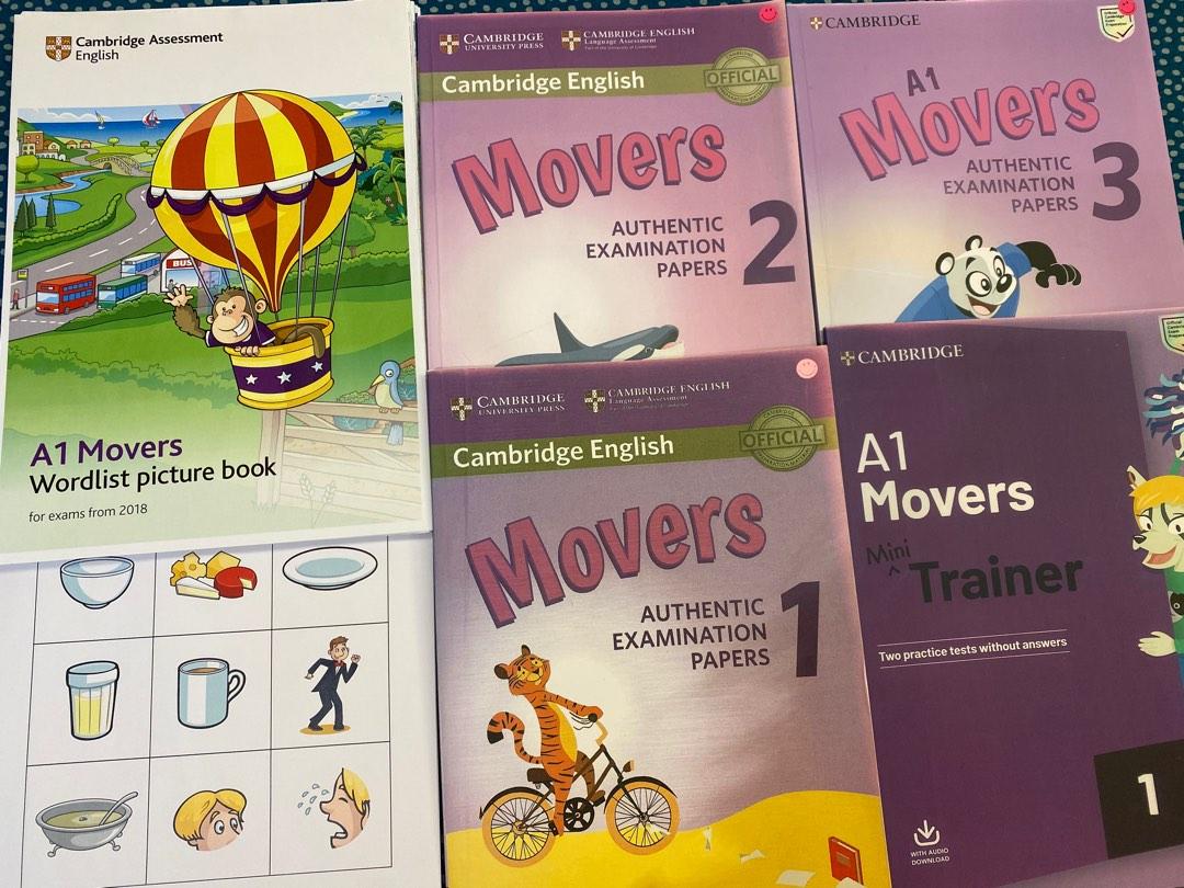 books) Cambridge Movers book 1-3 A1 Movers Mini Trainer, 興趣
