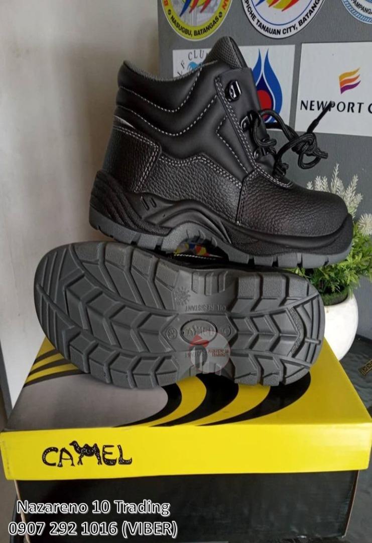 Camel high cut safety shoes w/steeltoe 174, Men's Fashion, Footwear ...