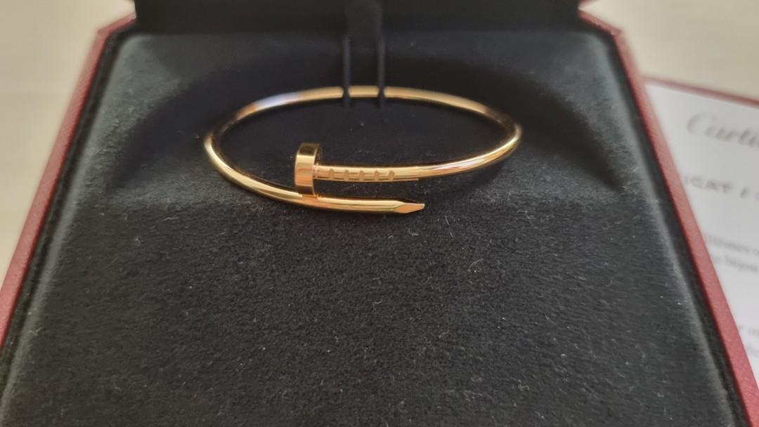 Cartier Juste un Clou (JUC) Nail Bracelet in Pink Gold (Medium