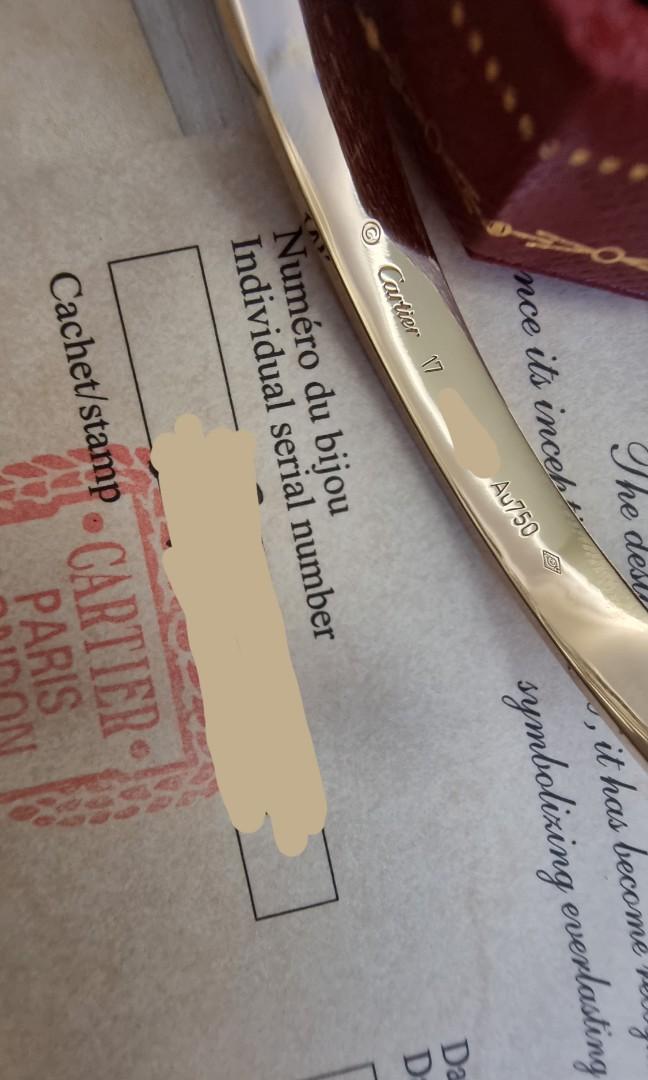 Cartier stamp on bracelet shop