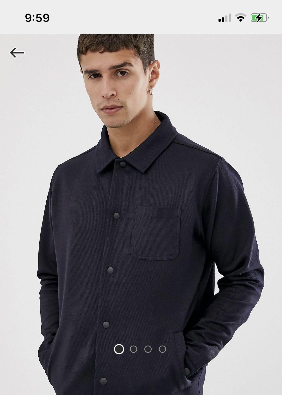 Celio jersey worker jacket, Men's Fashion, Coats, Jackets