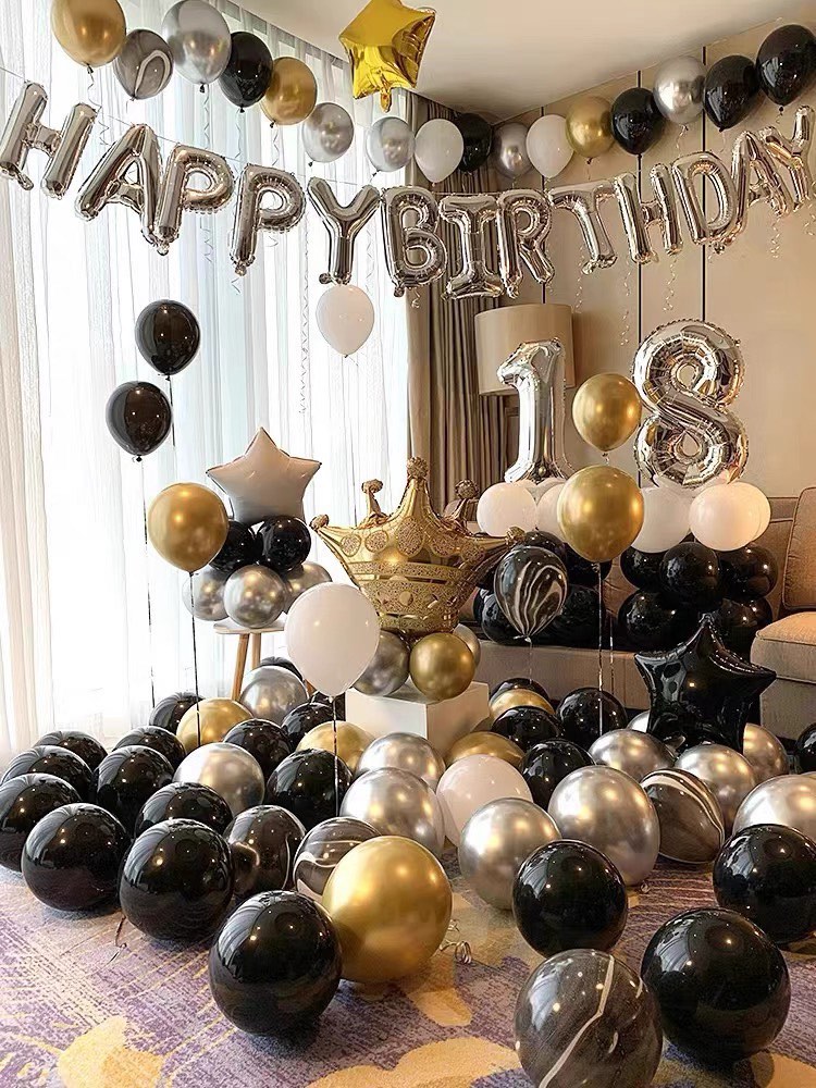 [Cheapest in town] Happy Birthday Party Balloon Decoration #1, Hobbies ...