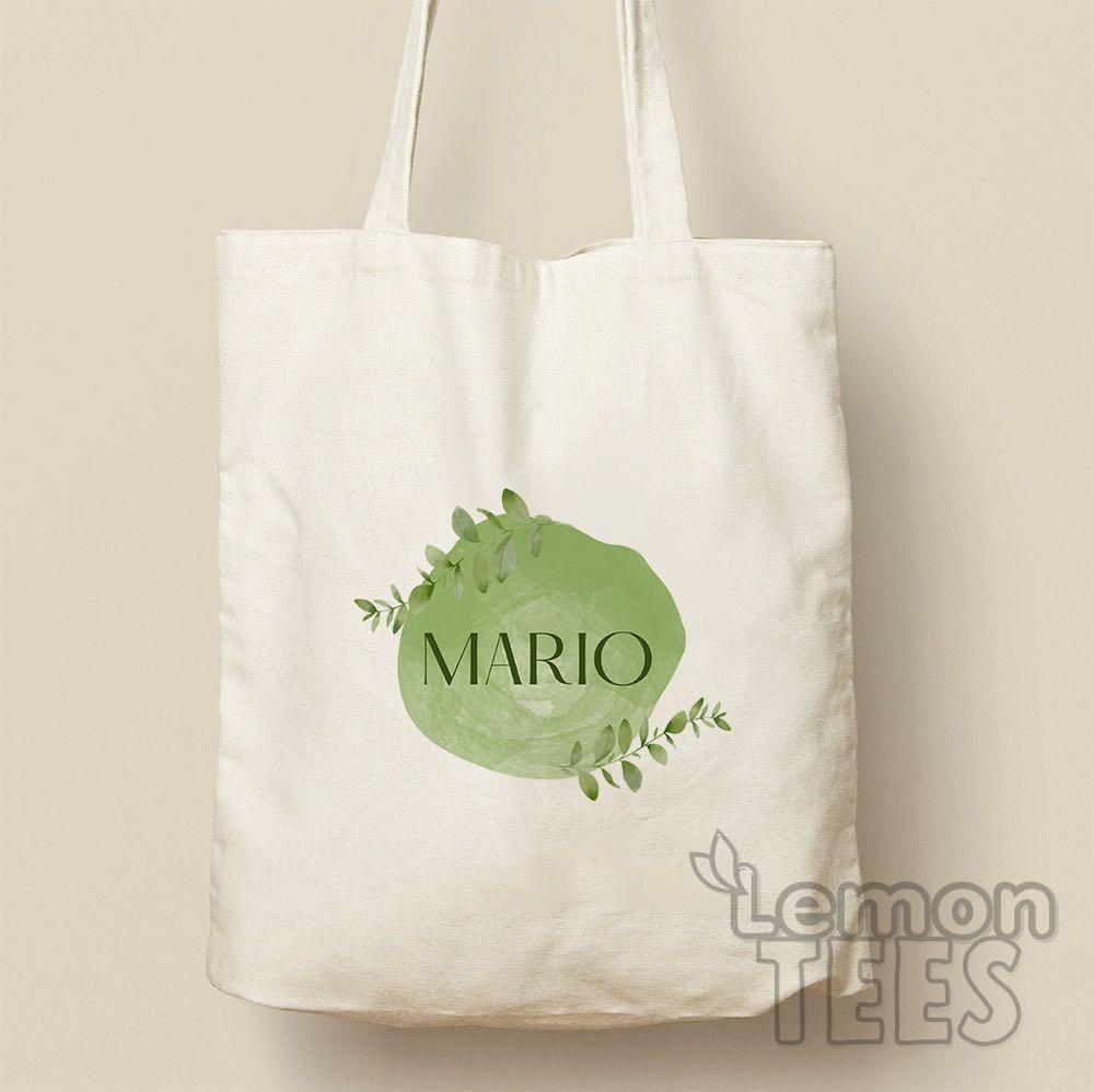 Customised Tote Bag free name canvas tote bag