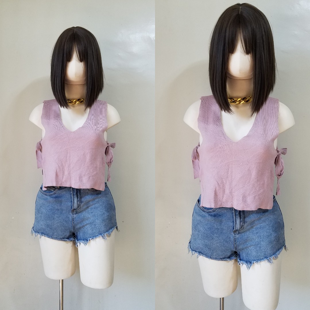 Cutie vest type top, Women's Fashion, Tops, Sleeveless on Carousell