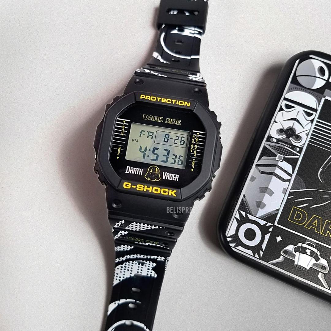 Darth Vader Star Wars Darth Vader Black Series G Shock DW5600 Watch Special Custom Gshock Custom Watch