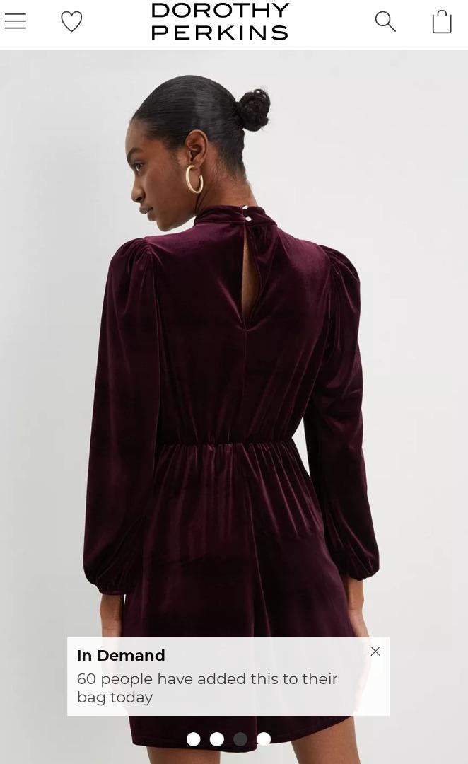 Dorothy perkins velvet discount dress
