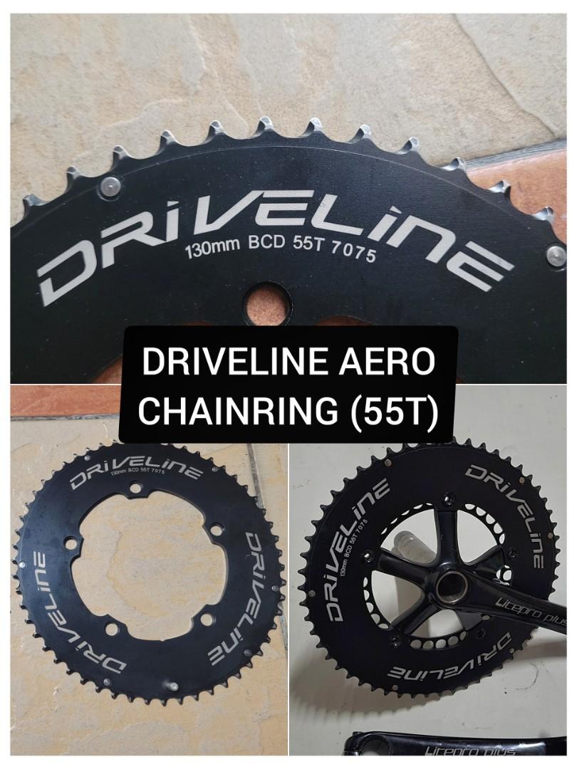 Chainring driveline outlet